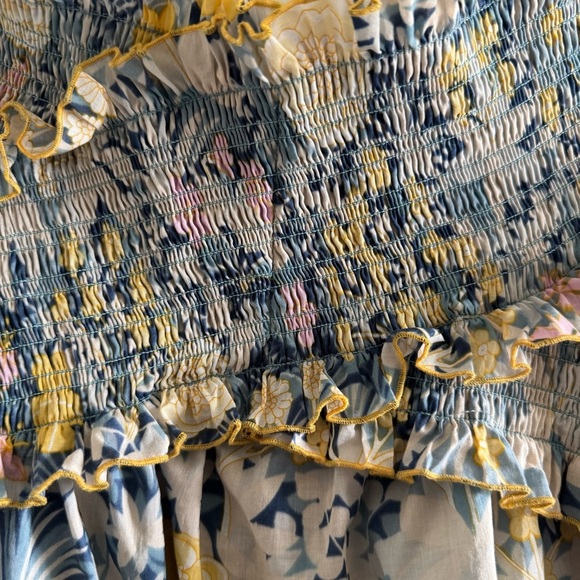 Alice McCall Love Shakin Floral Long Sleeve Smocked Top size 2 - Picture 8 of 10